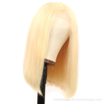 Supplies Wholesale Sale Straight Lace Front Unprocessed Raw Brazilian Bob Human Hair Wig